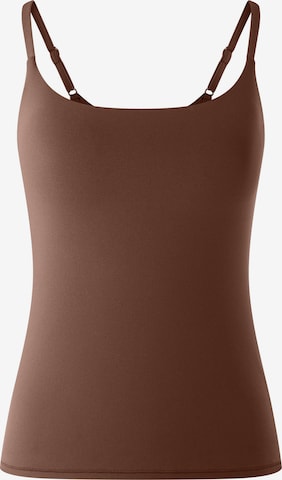 ETAM Undershirt 'Pure Soft' in Brown: front
