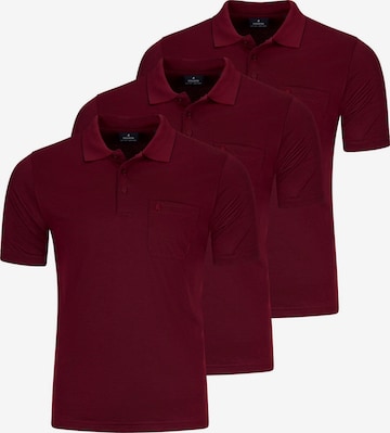 Ragman Shirt 'Basic' in Rood: voorkant