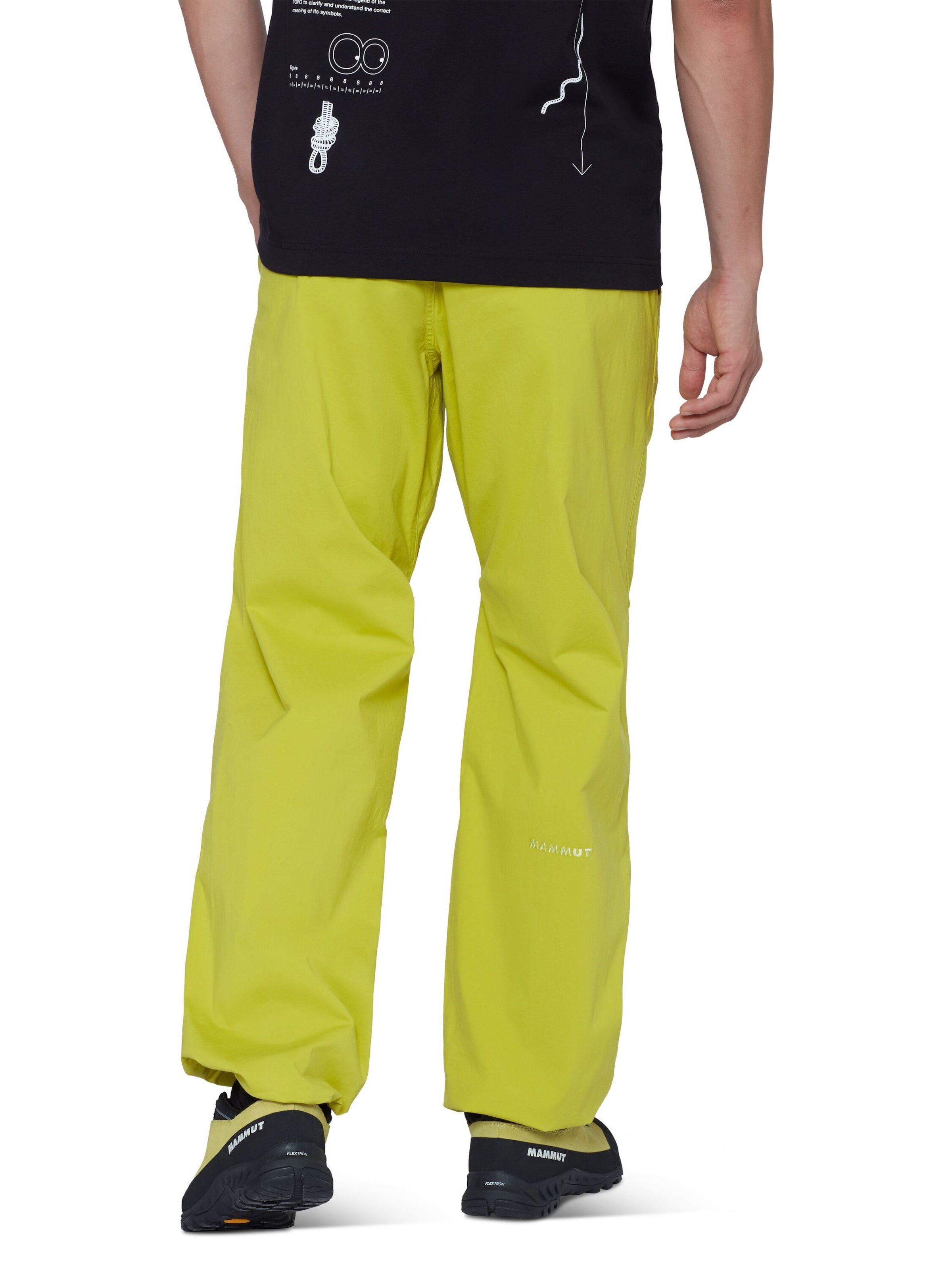 MAMMUT Regular Outdoor Pants in Yellow