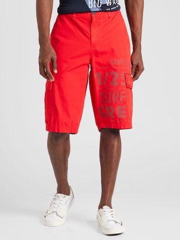 CAMP DAVID Regular Shorts in Rot: predná strana