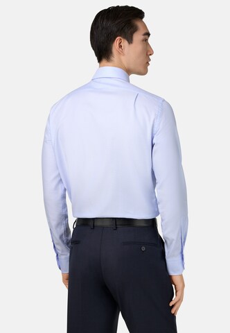 Coupe slim Chemise business 'Dobby Napoli' Boggi Milano en bleu