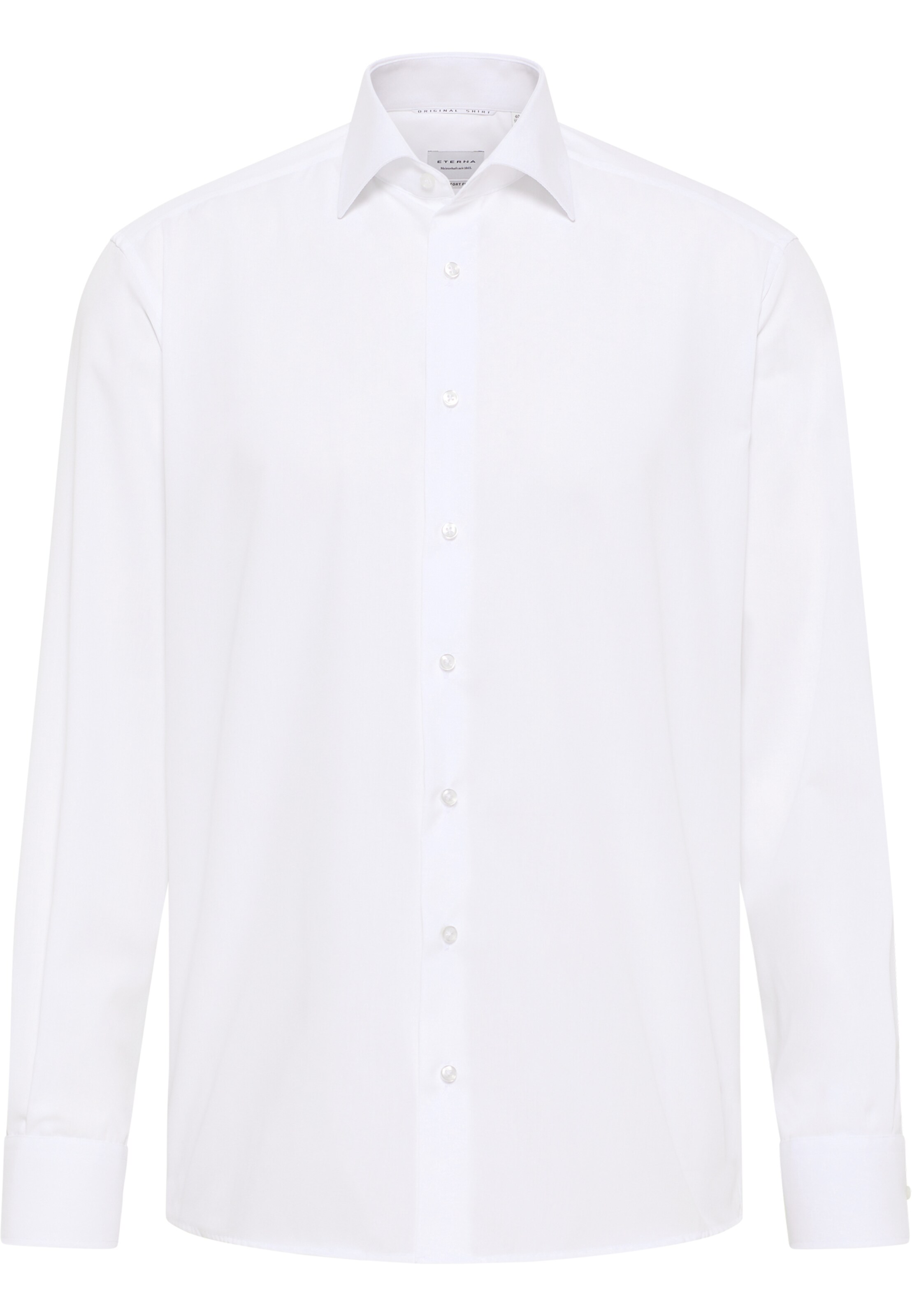 ETERNA Comfort fit Button Up Shirt in White: front