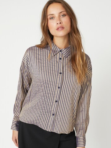 Chemisier 'Calvia' co'couture en mélange de couleurs : devant