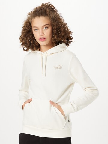 PUMA Athletic Sweatshirt in White: front