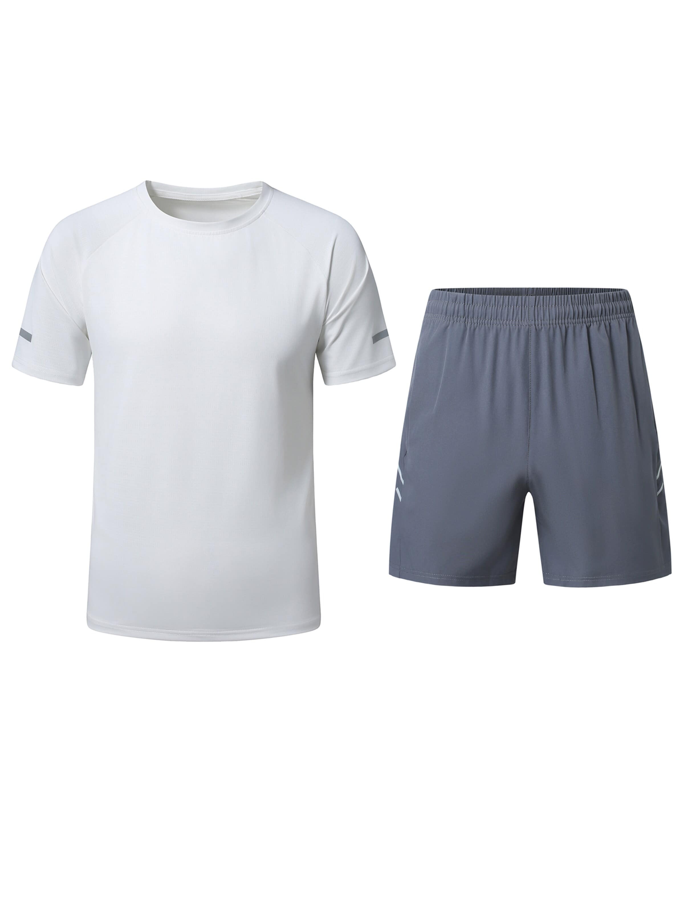 YOUTHUP Sports Suit in Grey: front
