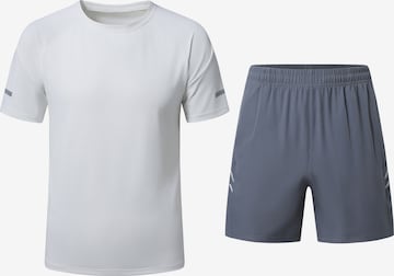 YOUTHUP Sports Suit in Grey: front