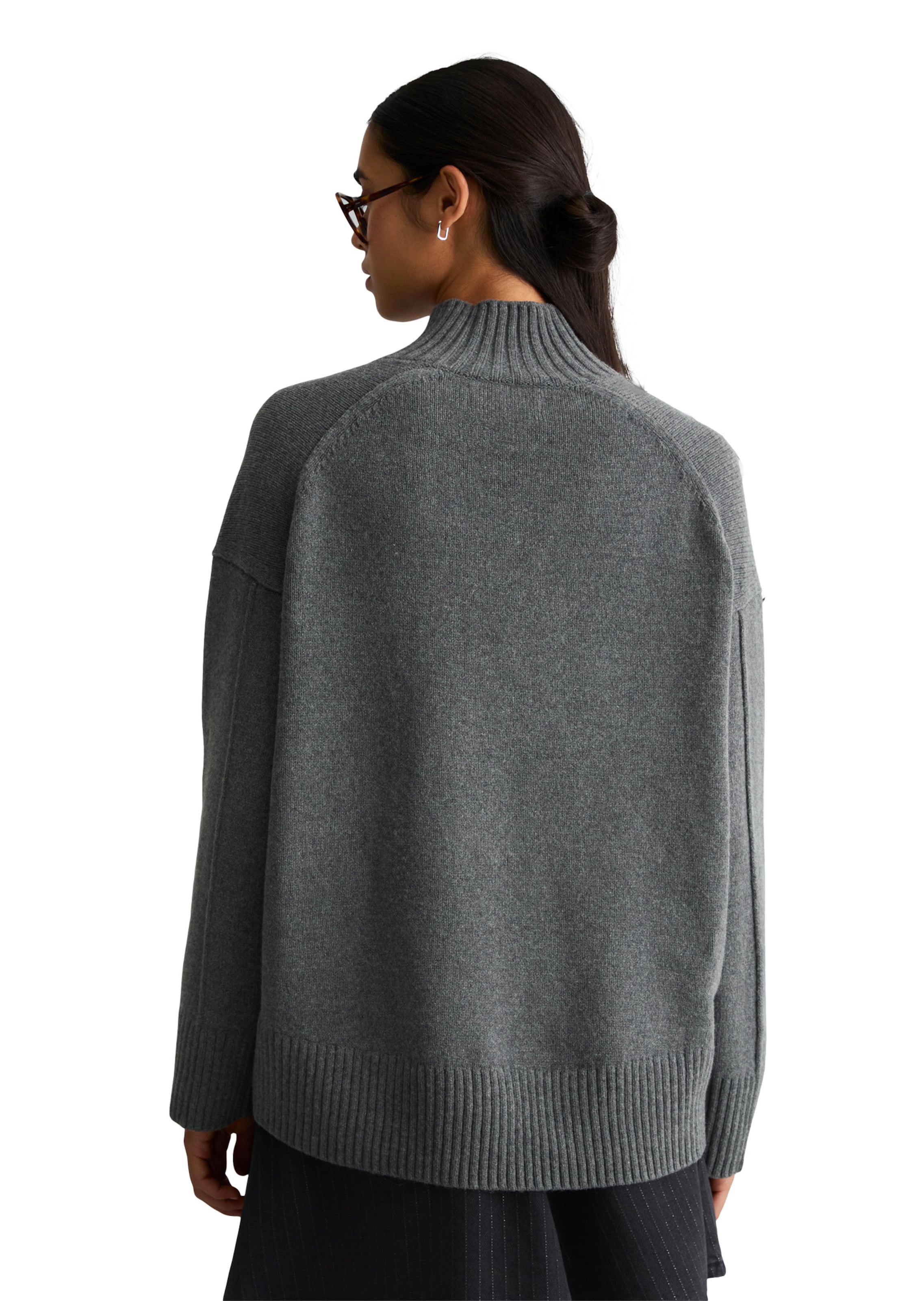 Marc O'Polo DENIM Pullover in Grau: Rückseite