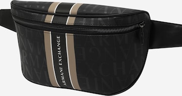 ARMANI EXCHANGE Belt bag in Black: front