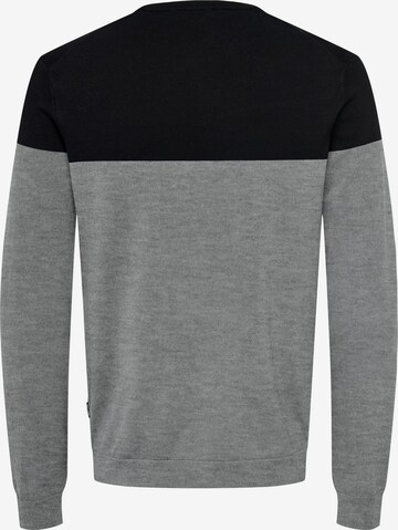 Only & Sons Sweater 'WYLER' in Grey