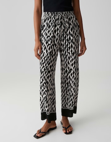 Wide leg Pantaloni 'Marou Motion' de la OPUS pe negru: față