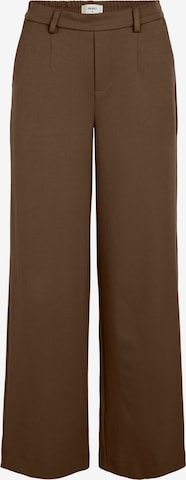 OBJECT Wide leg Pants 'Lisa' in Brown: front