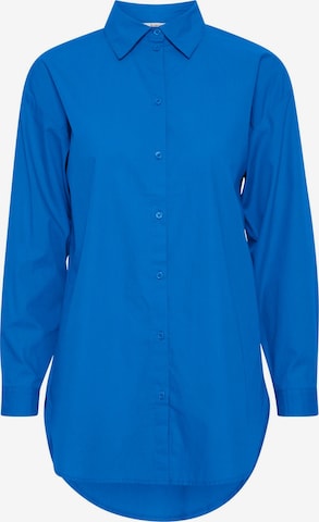 b.young Bluse 'Gamze' in Blau: Vorderseite