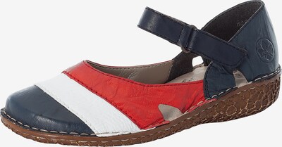 RIEKER Ballerina in dunkelblau / rot / weiß, Produktansicht