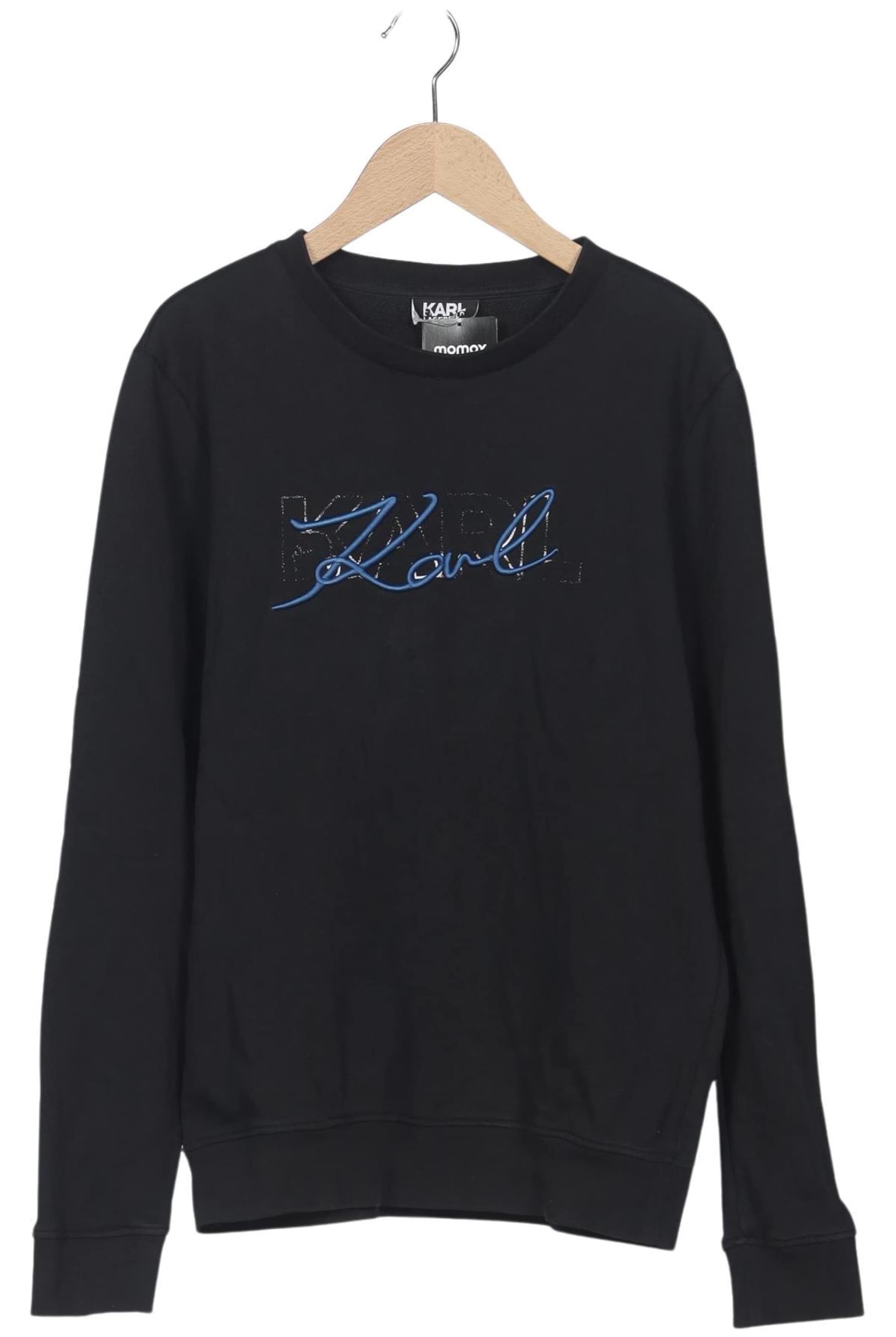 Karl Lagerfeld Sweatshirt & Zip-Up Hoodie in S in Black: front