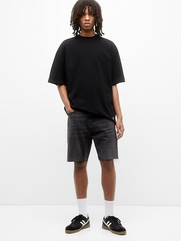 Pull&Bear Loosefit Shorts in Schwarz