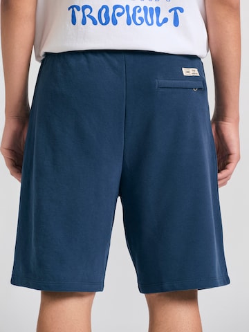 Funky Buddha Loosefit Broek in Blauw