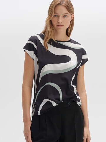 OPUS Shirt 'Siberti' in Zwart: voorkant