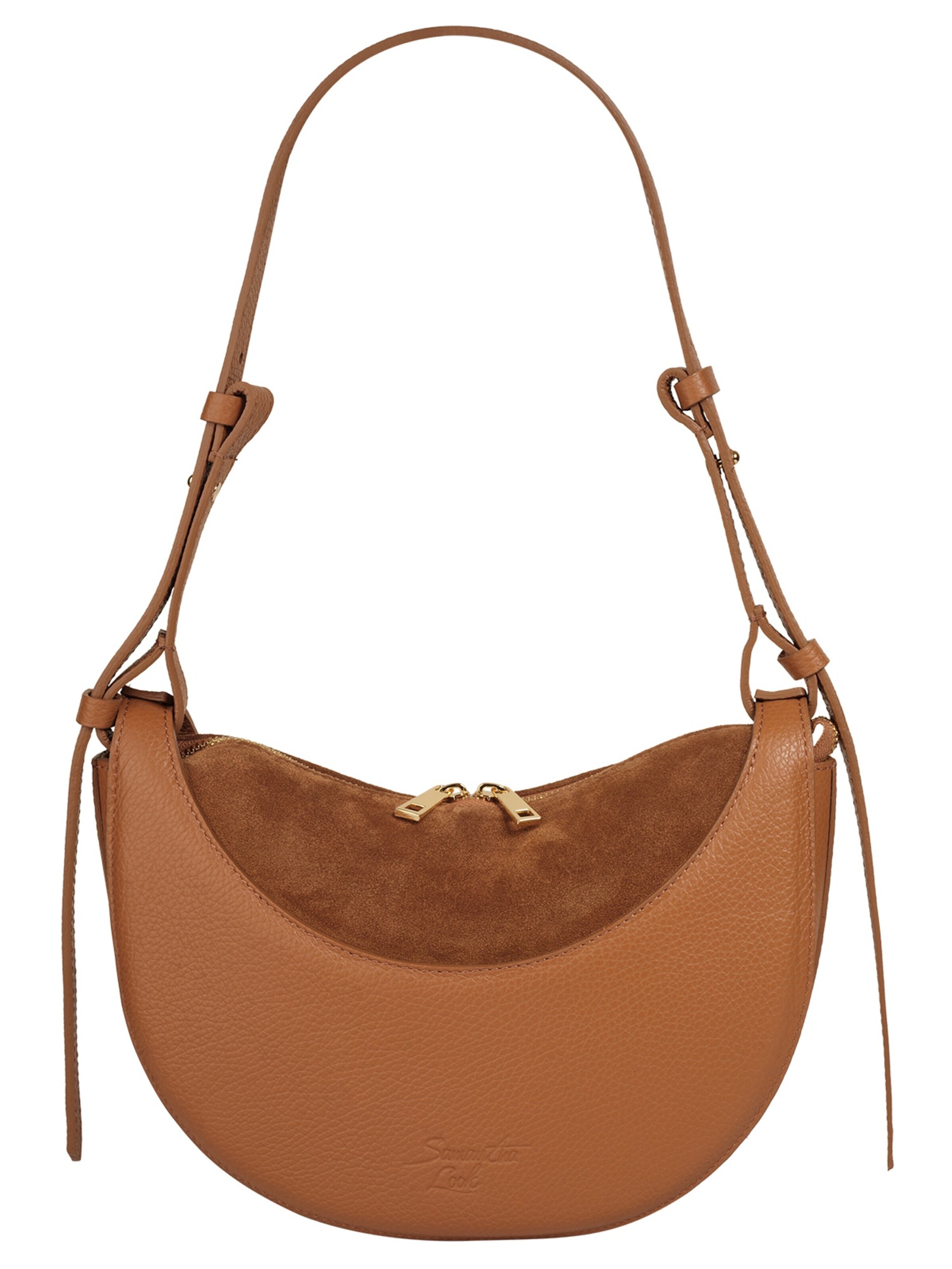 Samantha Look Crossbody Bag in Brown: front