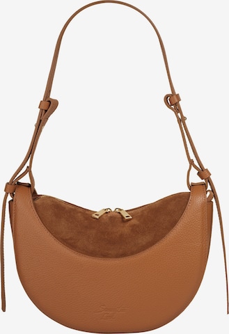 Samantha Look Crossbody Bag in Brown: front