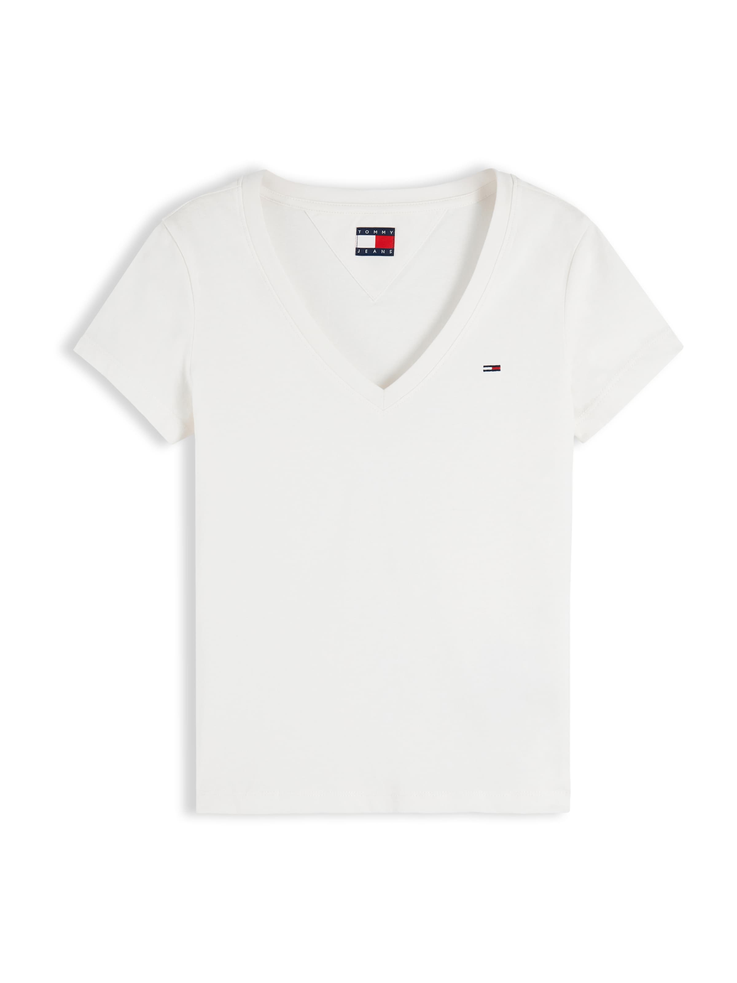 Tommy Jeans Μπλουζάκι σε λευκό: μπροστά