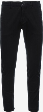 Ombre Slim fit Chino Pants 'P894' in Black: front