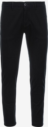 Ombre Slimfit Chino 'P894' in Zwart: voorkant