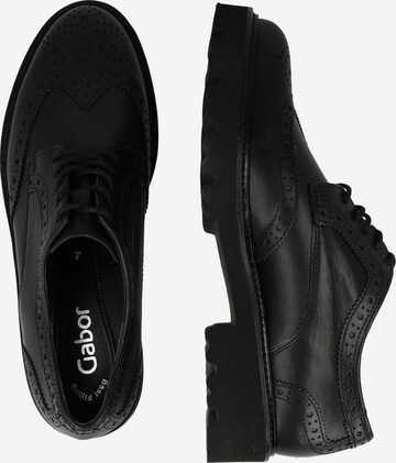 GABOR Обувки с връзки в черно