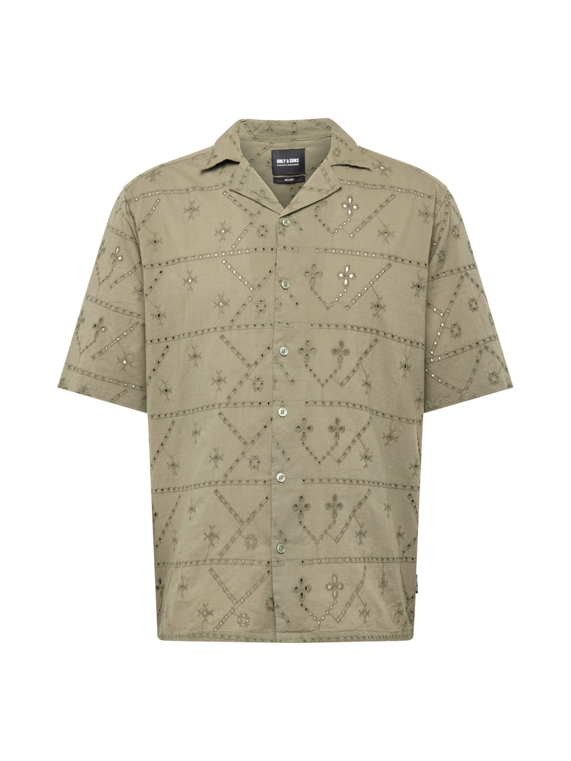 Only & Sons Comfort Fit Πουκάμισο 'ARON' σε πράσινο: μπροστά