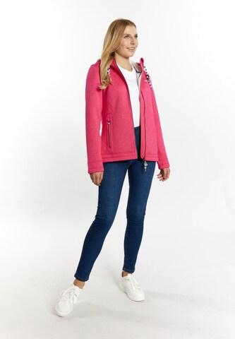 Schmuddelwedda Fleece jas in Roze