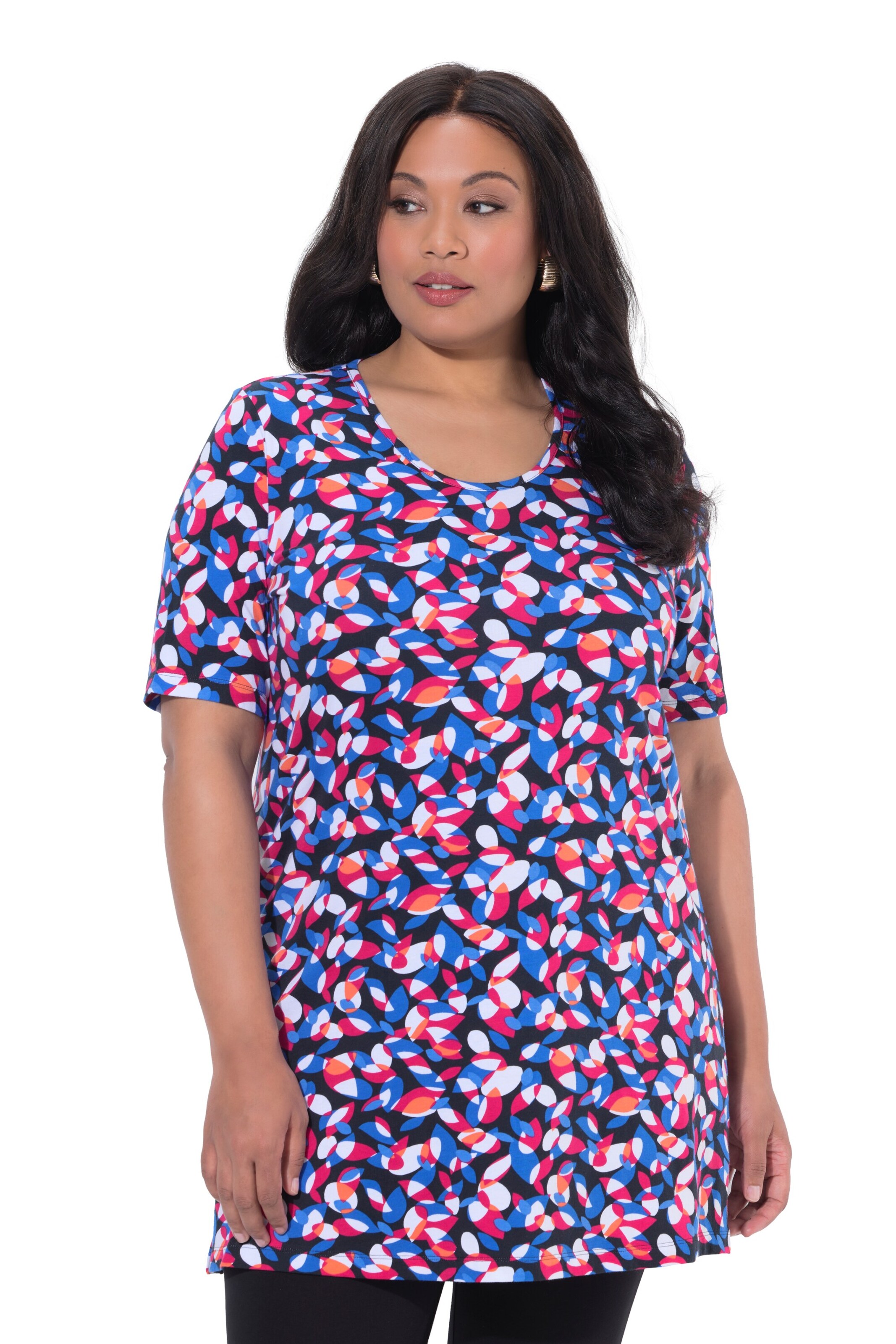 Ulla Popken Shirt in Zwart: voorkant