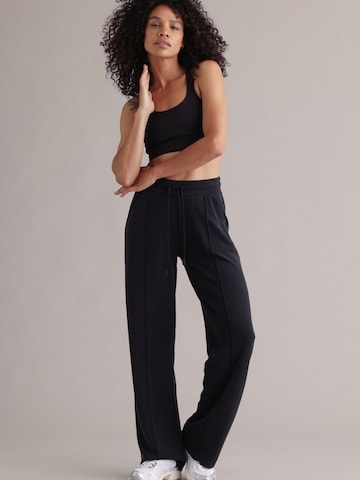 Hey Honey Wide Leg Sporthose 'Lux'‌‌‌‌‌‌‌ in Schwarz