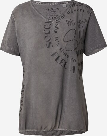 Soccx T-Shirt in Grau: predná strana