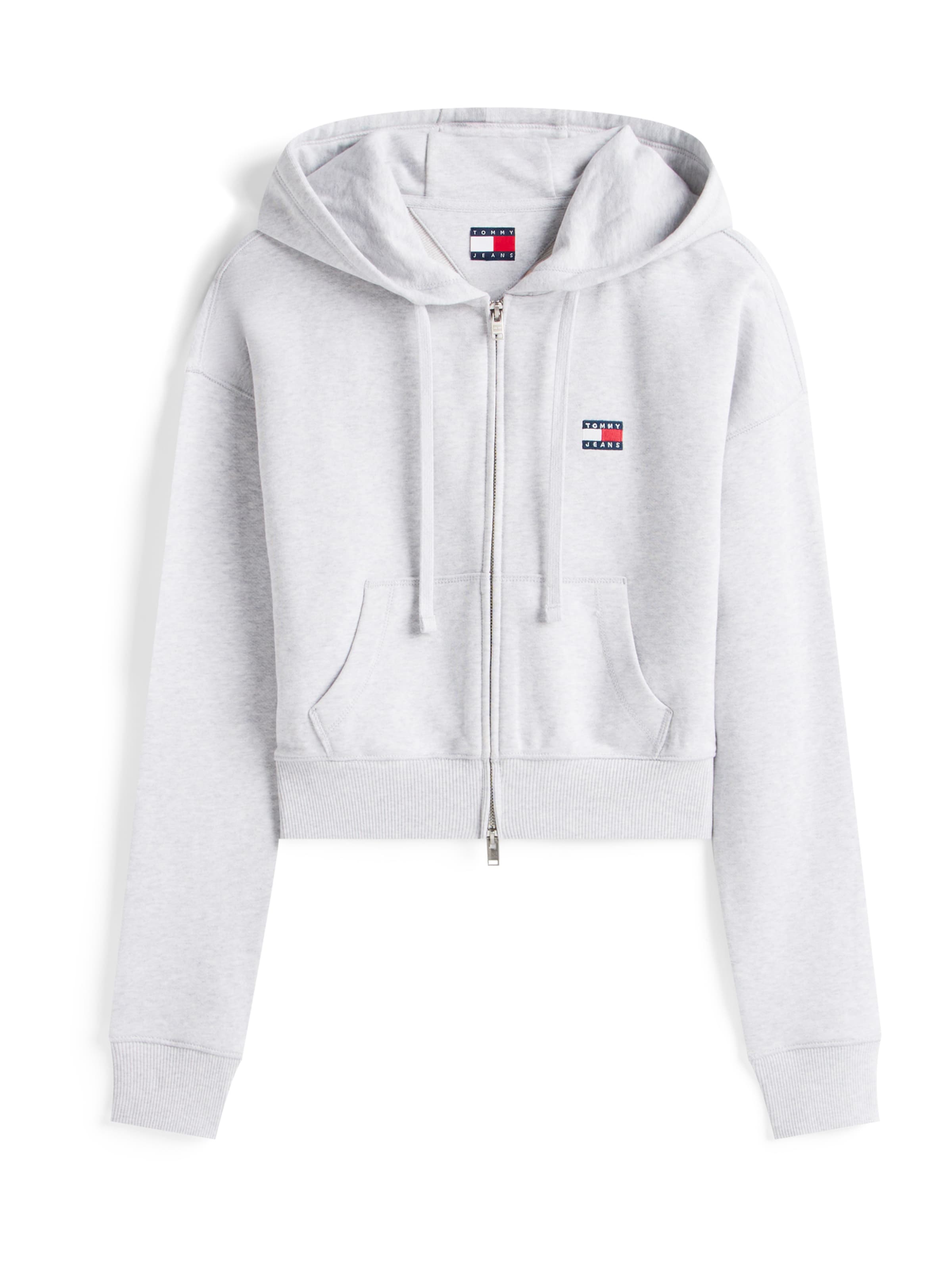 Hanorac de la Tommy Jeans pe gri: față