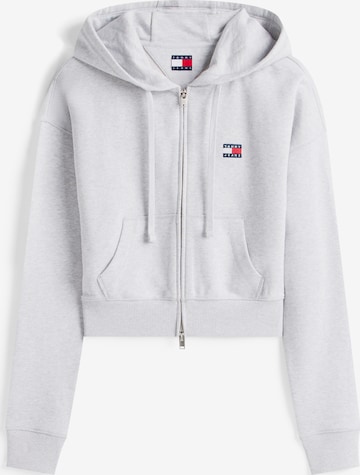 Tommy Jeans Collegetakki värissä harmaa: etupuoli