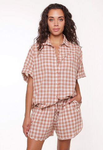 Pyjama LingaDore en marron : devant