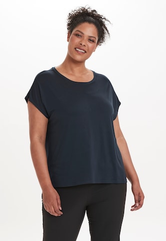 Q by Endurance Shirt 'Jenirei' in Blauw: voorkant