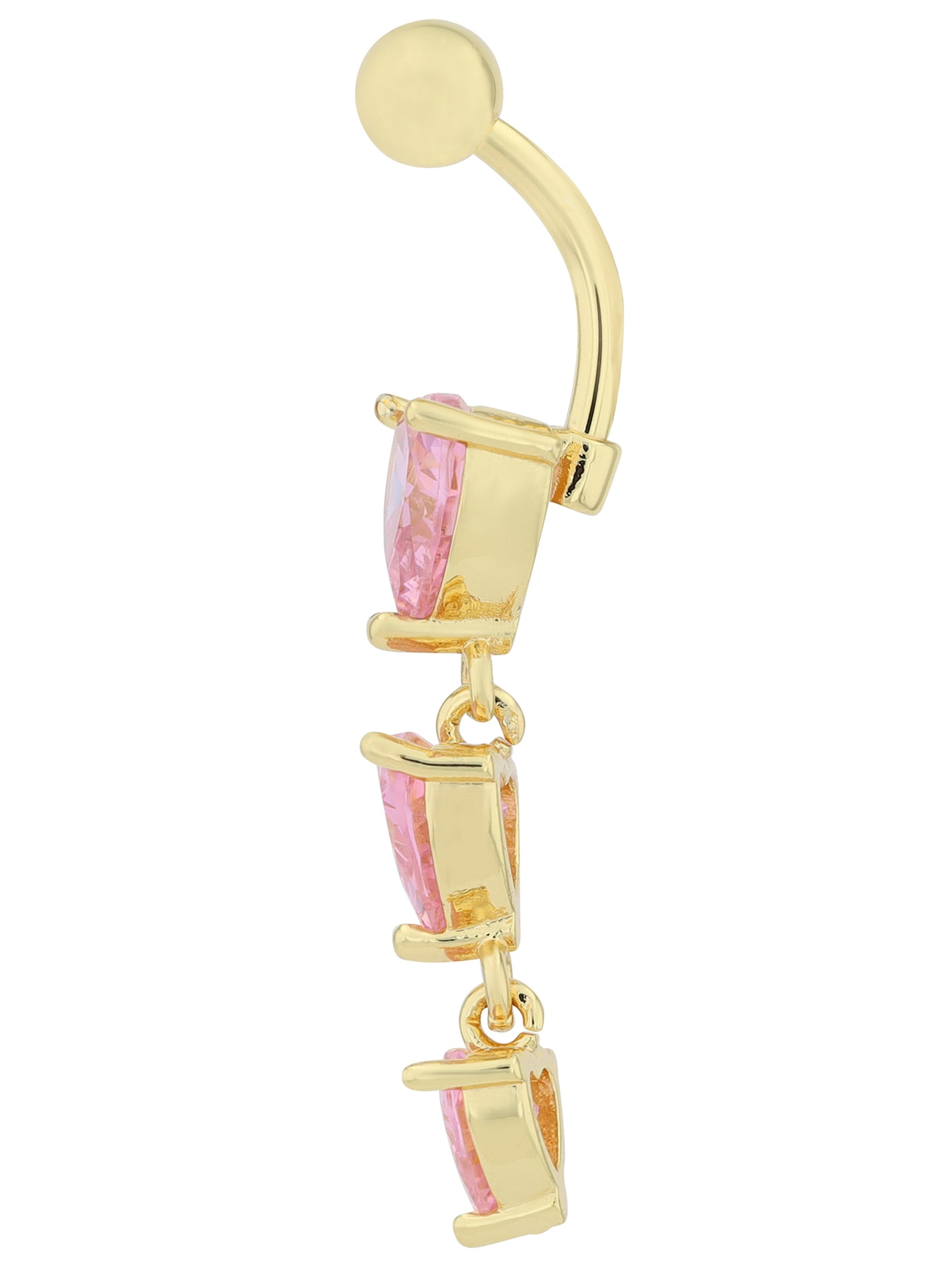 Akzent Piercingschmuck 'Zirkonia'‌‌ in Gold