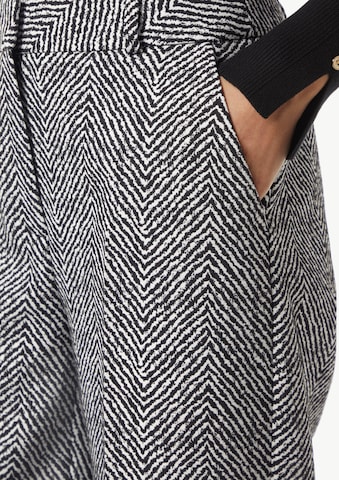 COMMA Wide leg Trousers with creases in Grey