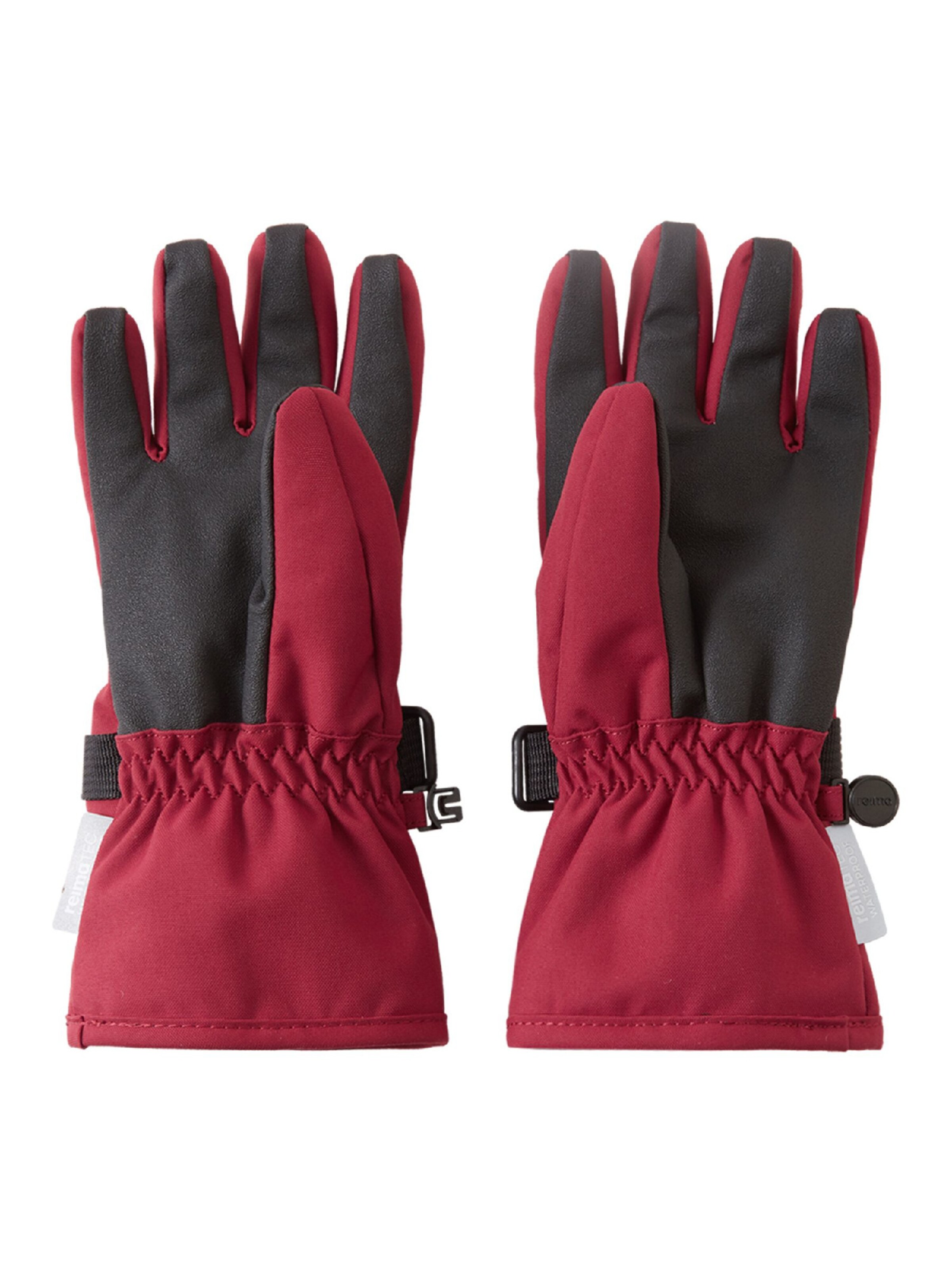 Reima Gloves 'Tartu' in Red: back