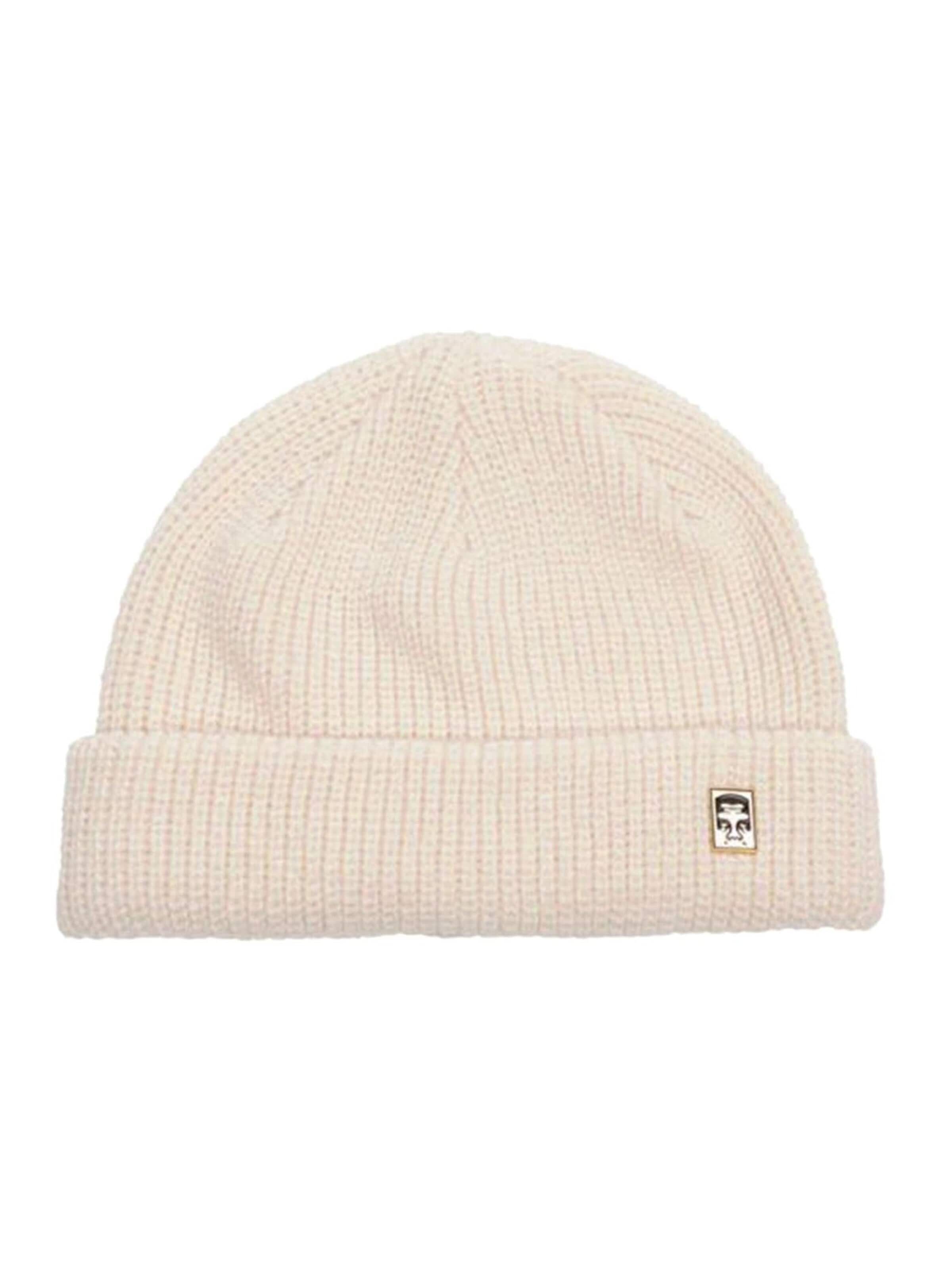 Berretto 'Micro Beanie Blanc De Blanc' di Obey in bianco: frontale
