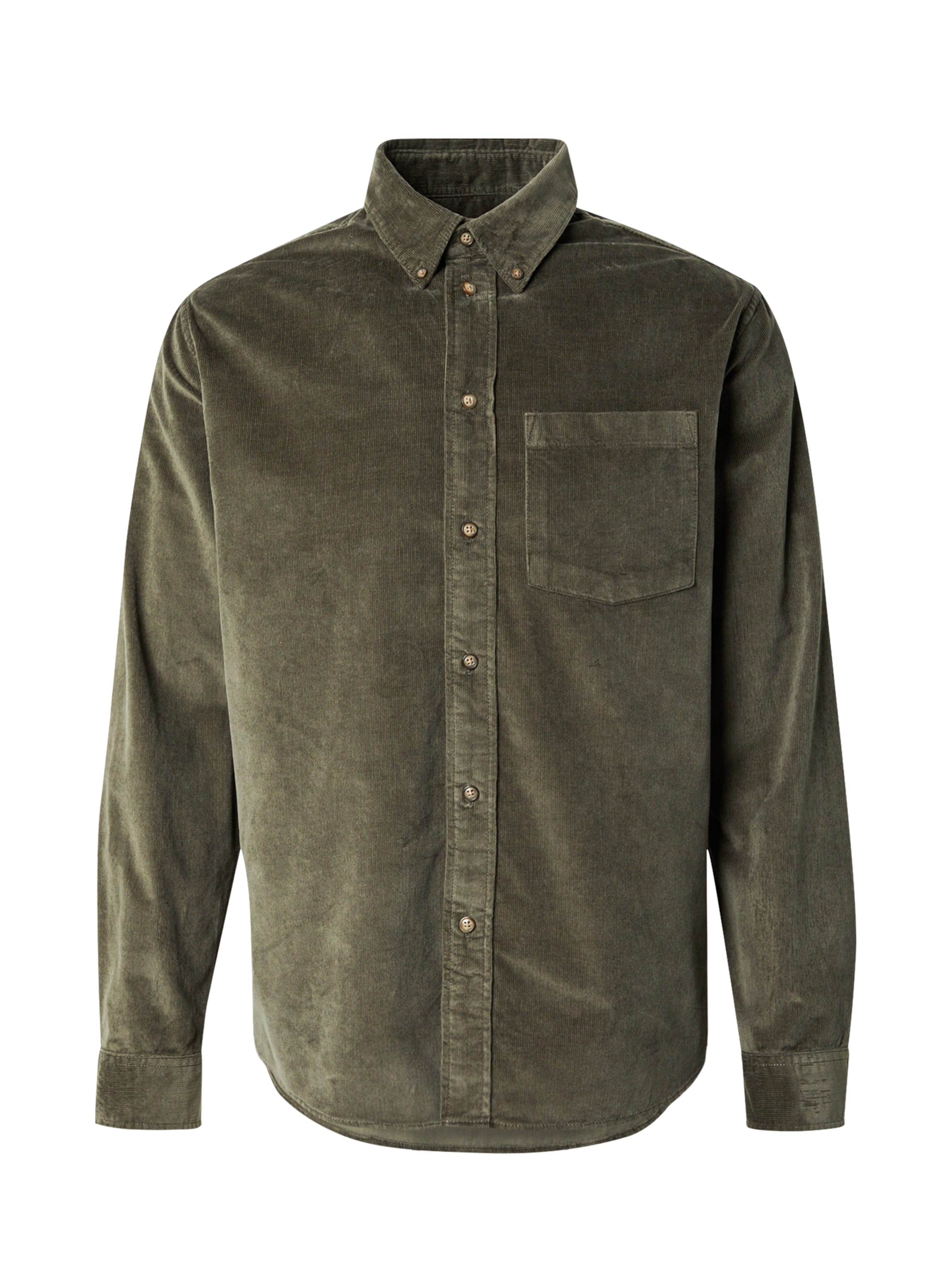SELECTED Button Up Shirt 'SLHDAN' in Green: front