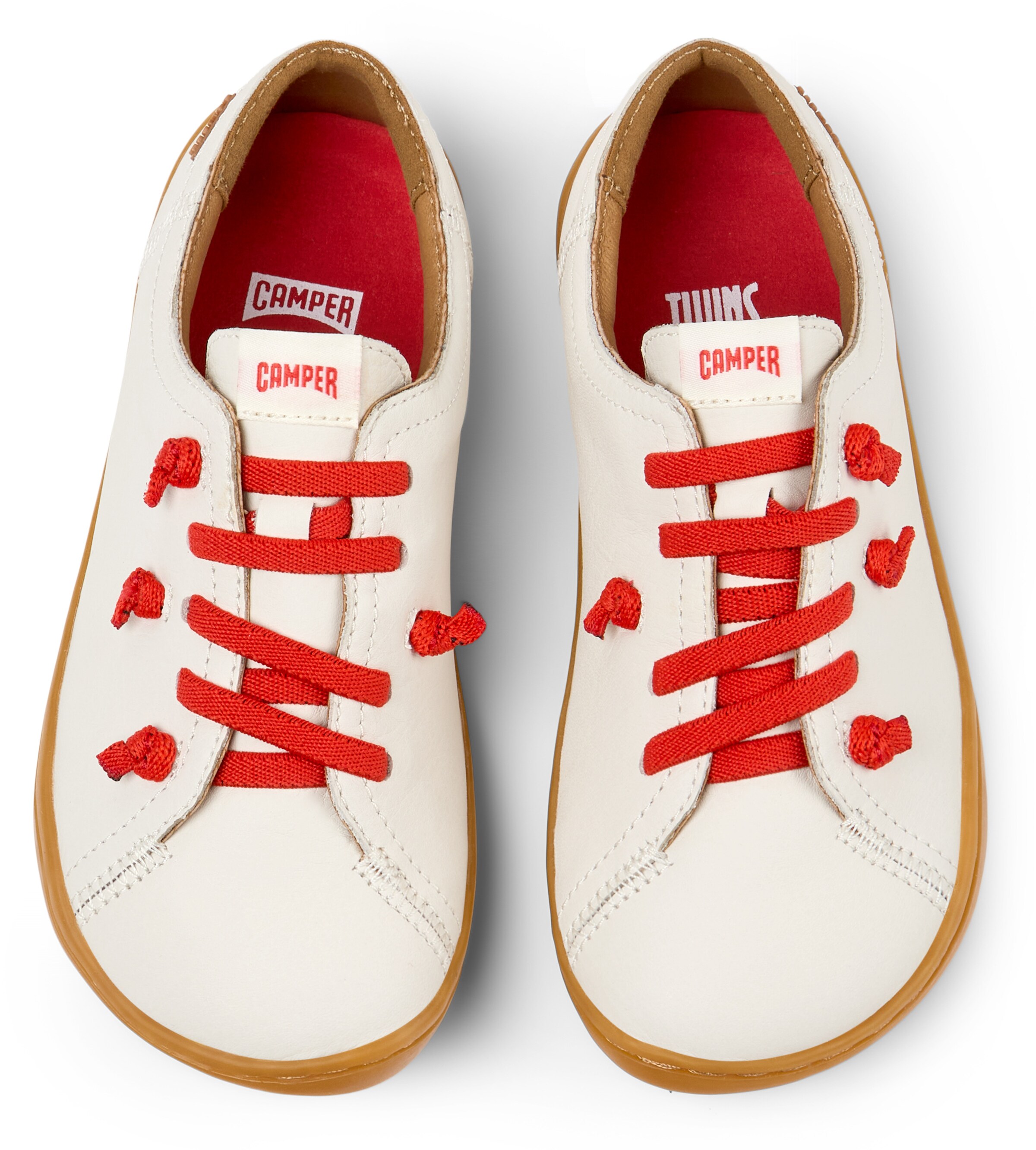 Baskets 'Peu Cami Twins' CAMPER en blanc