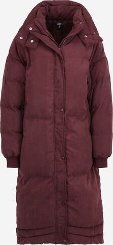 Missguided Tall Winter Coat in Red: front