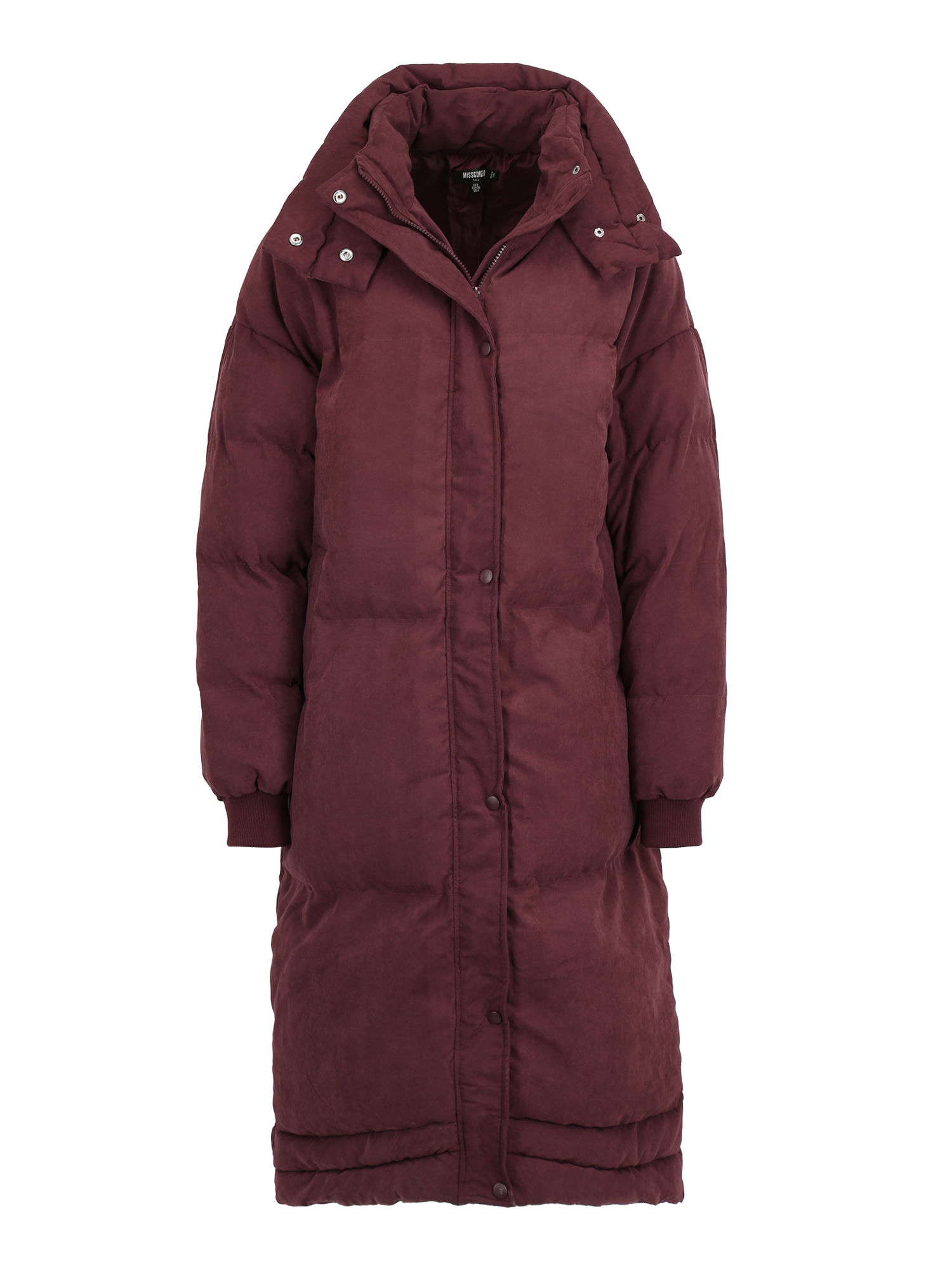 JDiVU Odzież Missguided Tall Płaszcz zimowy w kolorze Bordowym 