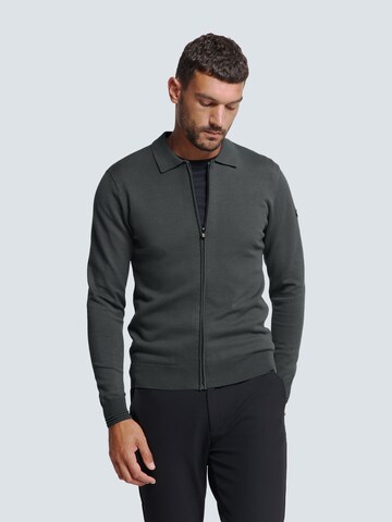 No Excess Strickjacke in Grau: Vorderseite