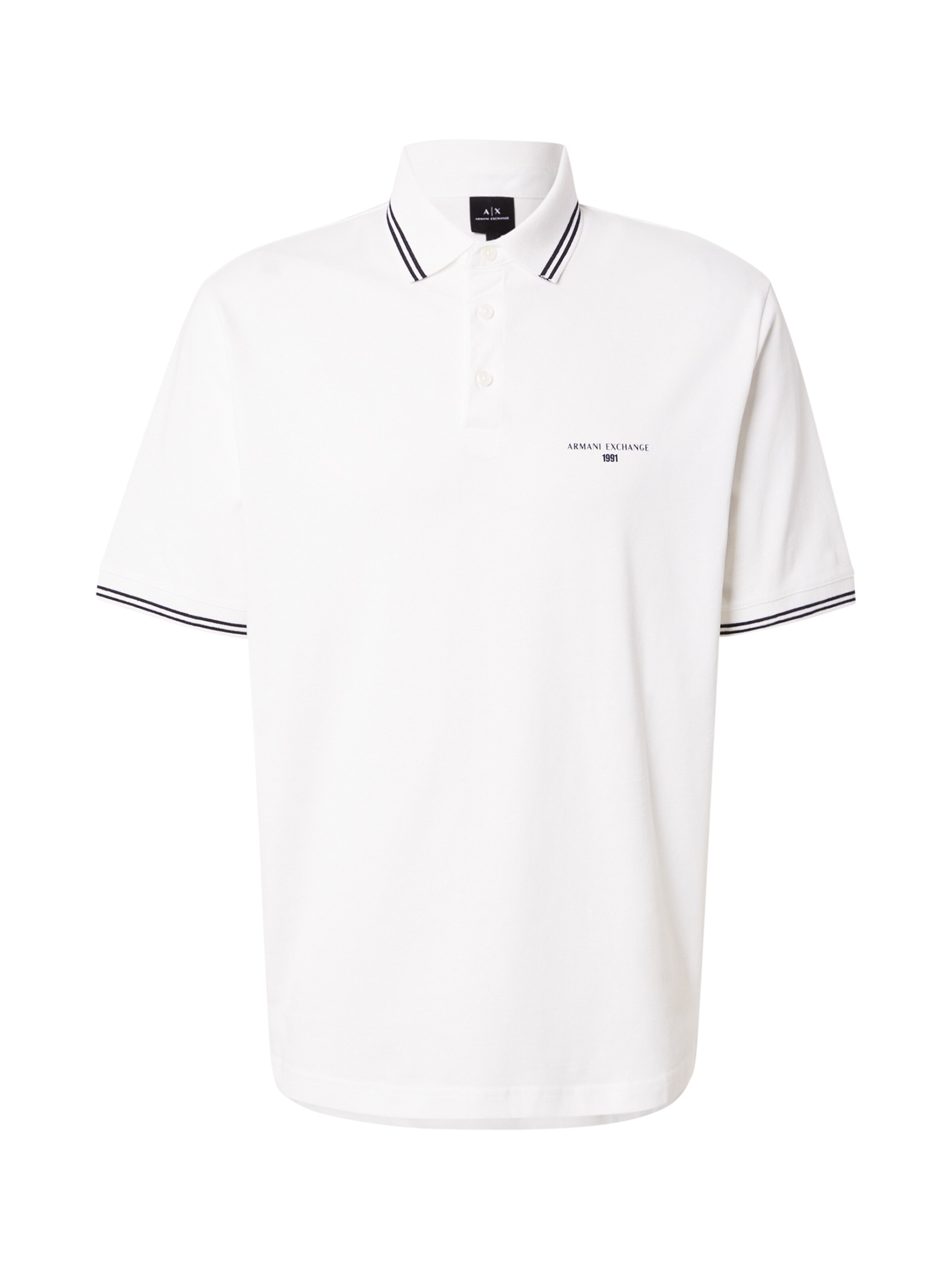 ARMANI EXCHANGE Tričko – bílá: přední strana