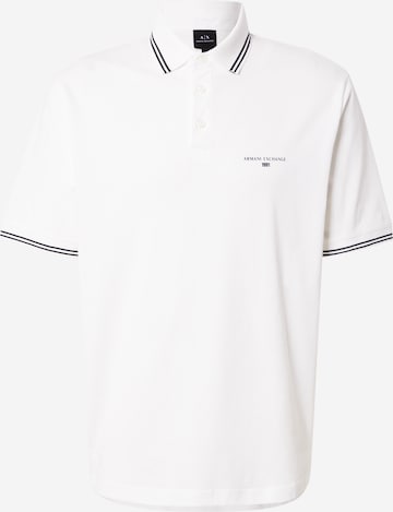 ARMANI EXCHANGE Тениска в бяло: отпред