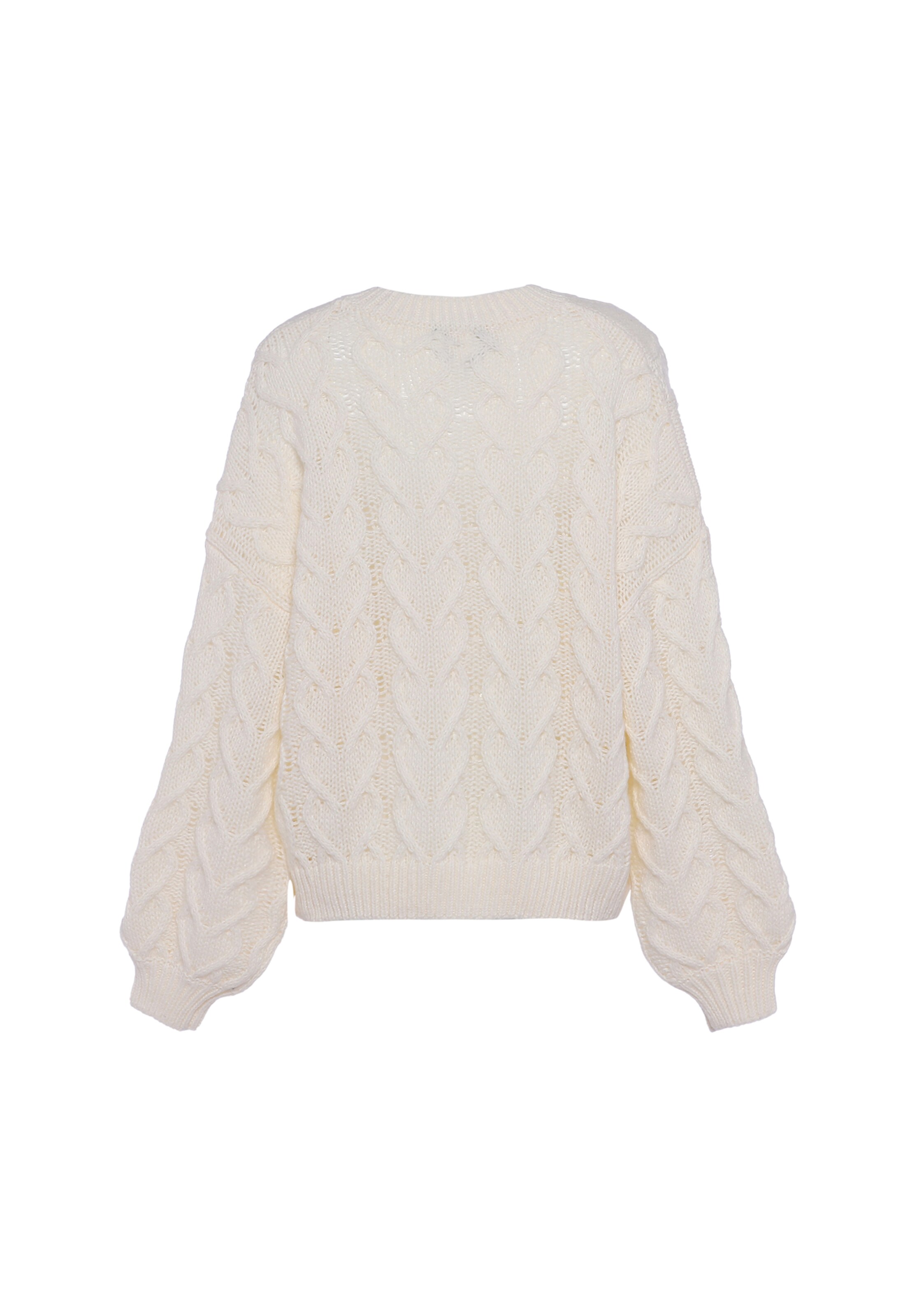 faina - Pullover em branco