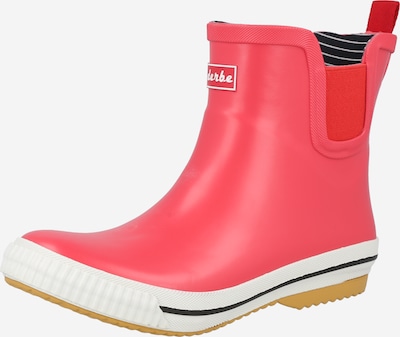 Derbe Regenlaarzen 'Wattpuuschen' in de kleur Pink / Wit, Productweergave