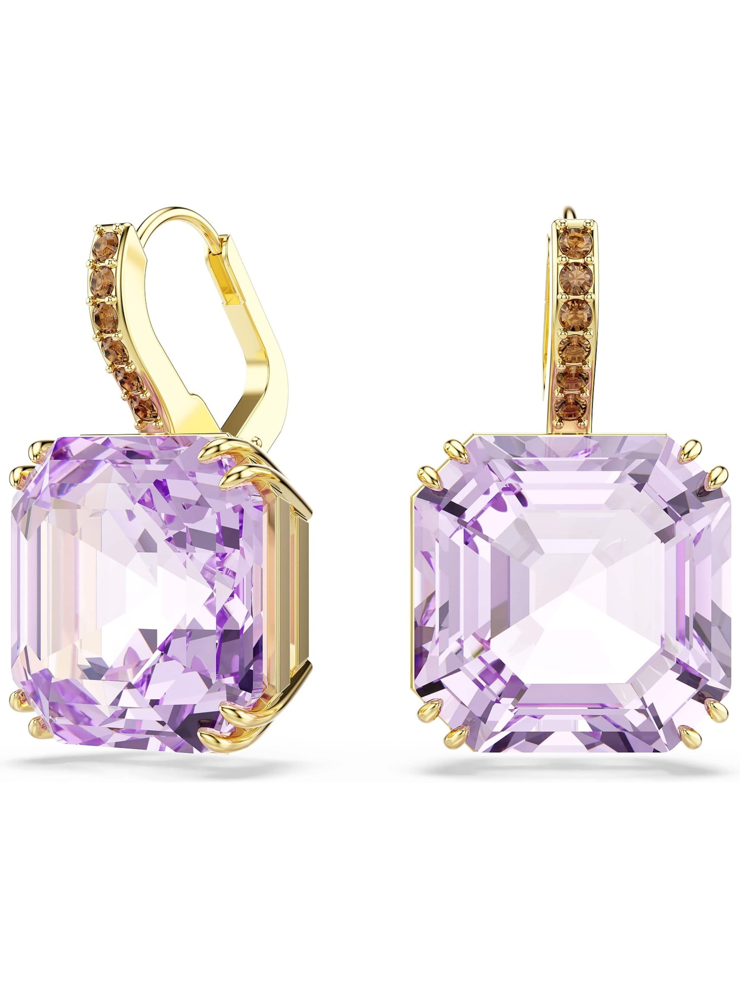 Swarovski Ohrringe in Lila